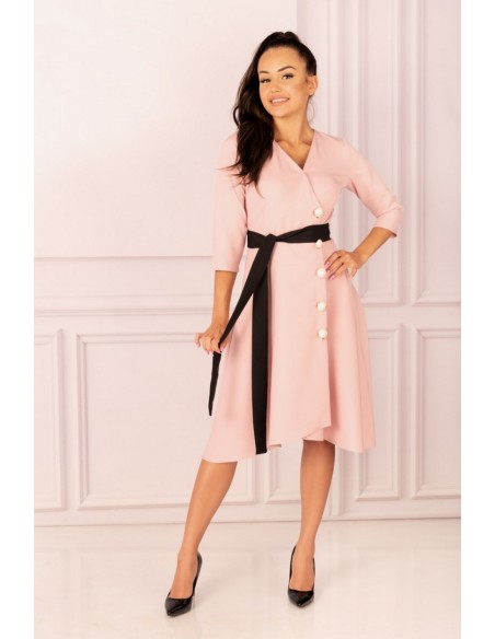 Miramen dress women's midi with 3/4 sleeve powdery, Merribel