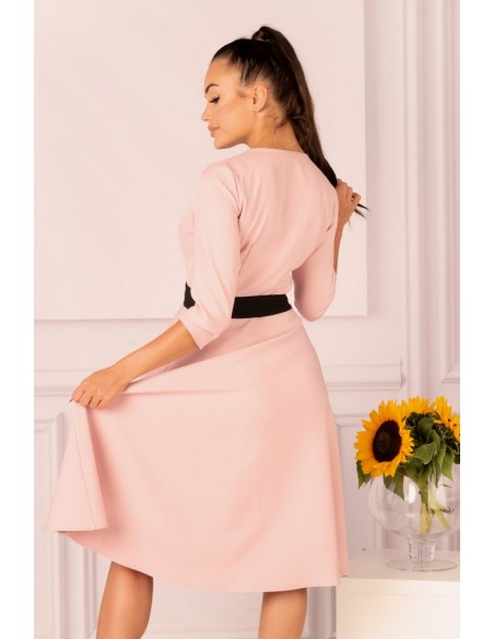 Miramen dress women's midi with 3/4 sleeve powdery, Merribel