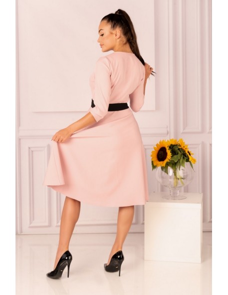 Miramen dress women's midi with 3/4 sleeve...