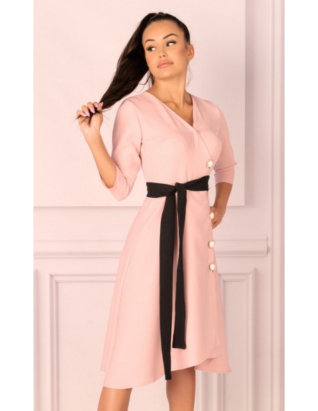 Miramen dress women's midi with 3/4 sleeve...