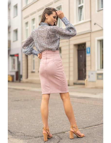 Nadriela blouse women's with long sleeve grey,...