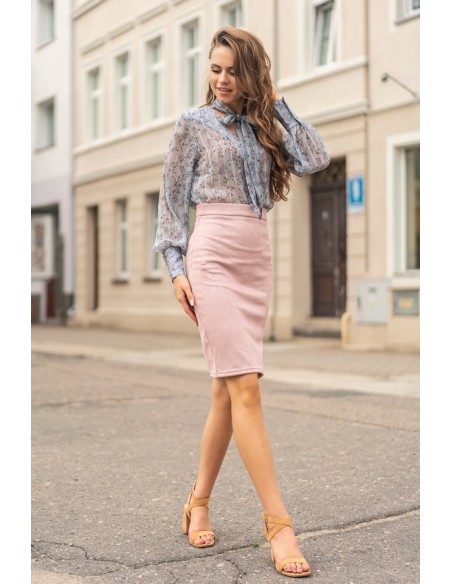 Nadriela bluzka damska z długim rękawem szara, Merribel b8