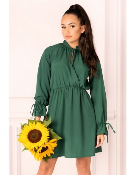 MirAva dress women's with long sleeve green, Merribel