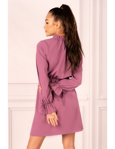 MirAva dress women's with long sleeve purple, Merribel