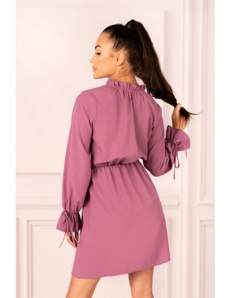 MirAva dress women's with long sleeve purple,...