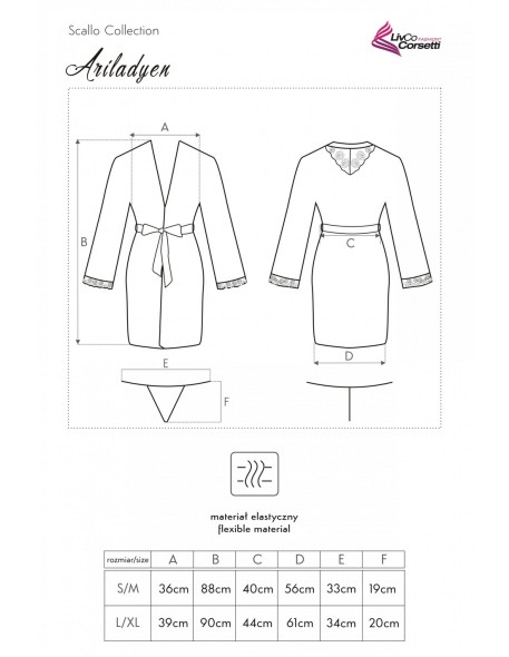 Ariladyen bathrobe satin ladies' pink, Livia...