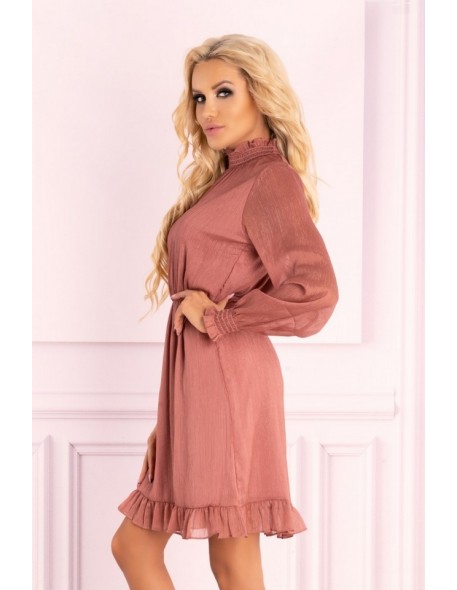 Collya dress women's with long sleeve powder...