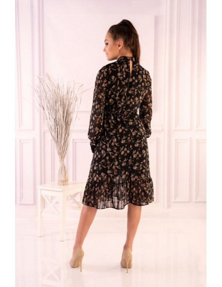 Lolaylam sukienka damska midi we wzory długi...