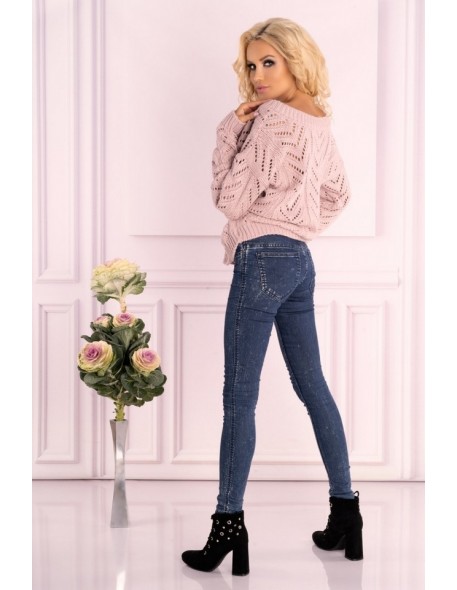 Manesa sweater ladies' with ażurowym wzorem...