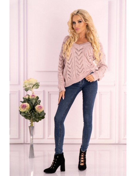 Manesa sweater ladies' with ażurowym wzorem...