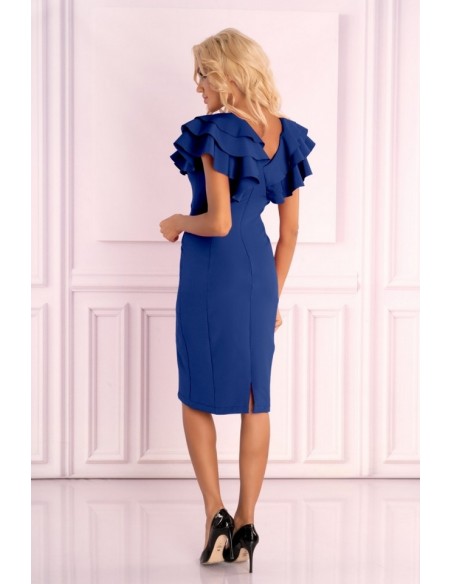 Maxtira dress women's with falbanami na ramionach chabrowa, Merribel 1114