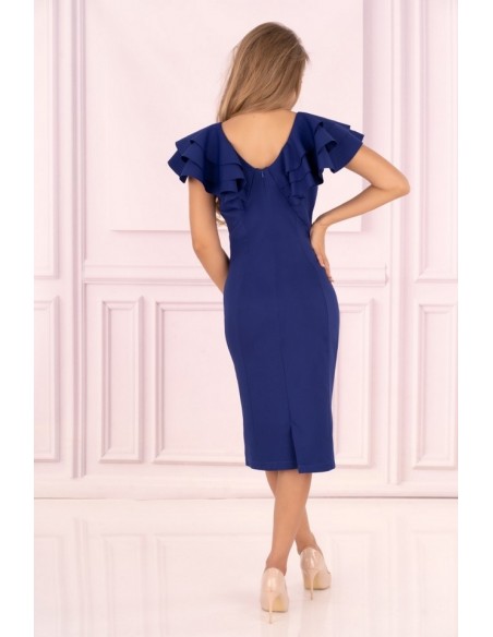 Maxtira dress women's with falbanami na ramionach chabrowa, Merribel 1114