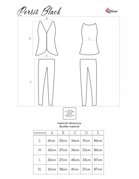 Persis pajamas women's black, Livia Corsetti...