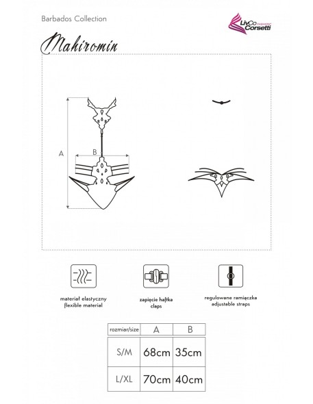 Mahiromin body erotic black, Livia Corsetti lc...