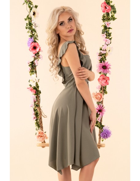 QuelLama dress women's midi camisole khaki,...