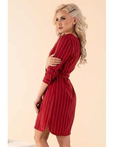 Miriae dress women's mini red in stripes, Merribel d90