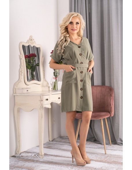 Aeerina sukienka damska z krótkim rękawem...