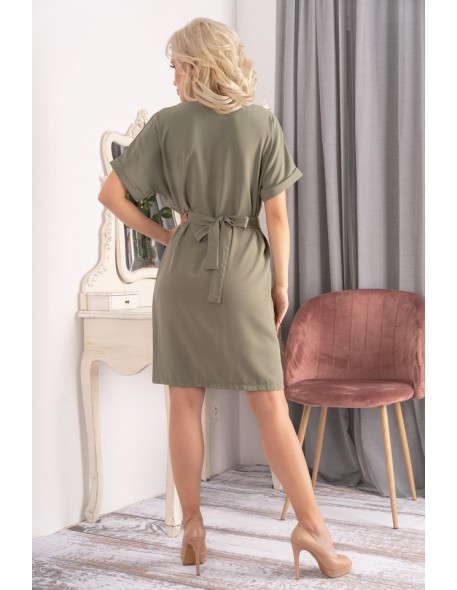 Aeerina sukienka damska z krótkim rękawem...