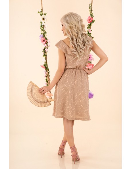 Violayam dress women's midi sleeveless beige,...