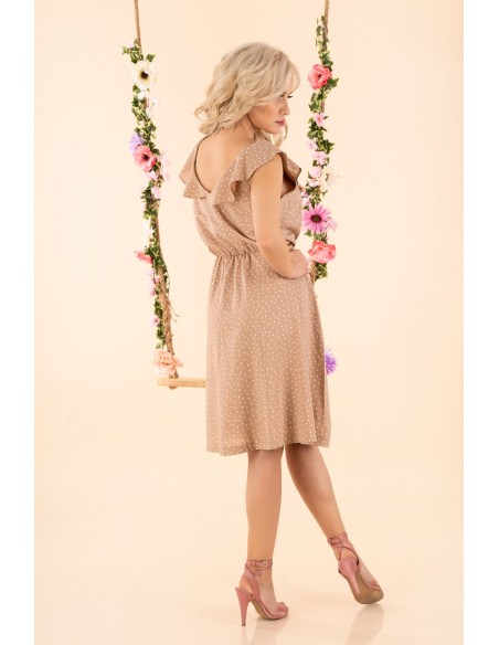 Violayam dress women's midi sleeveless beige, Merribel d91