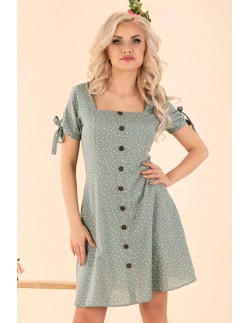 Merinam dress women's mini with short sleeve mint,...