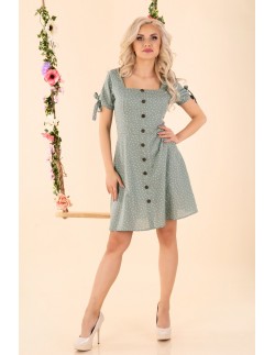 Merinam dress women's mini with short sleeve mint,... 2