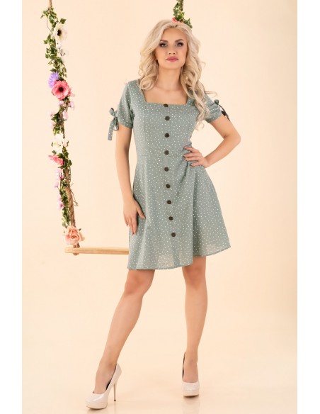 Merinam dress women's mini with short sleeve mint, Merribel d92