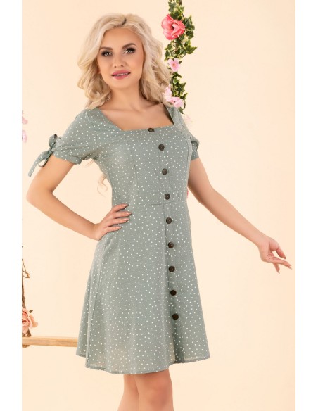 Merinam dress women's mini with short sleeve mint, Merribel d92
