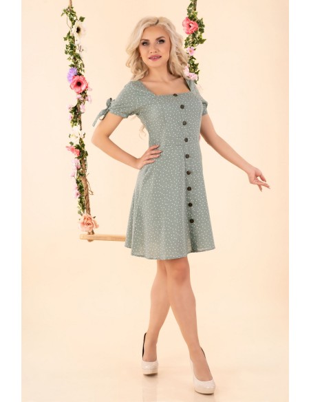 Merinam dress women's mini with short sleeve mint, Merribel d92
