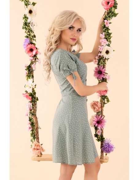 Merinam dress women's mini with short sleeve mint, Merribel d92