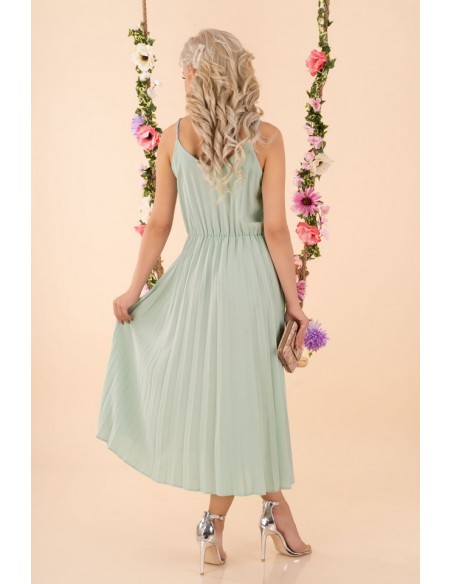 Errigam dress women's midi na thin straps mint, Merribel d56