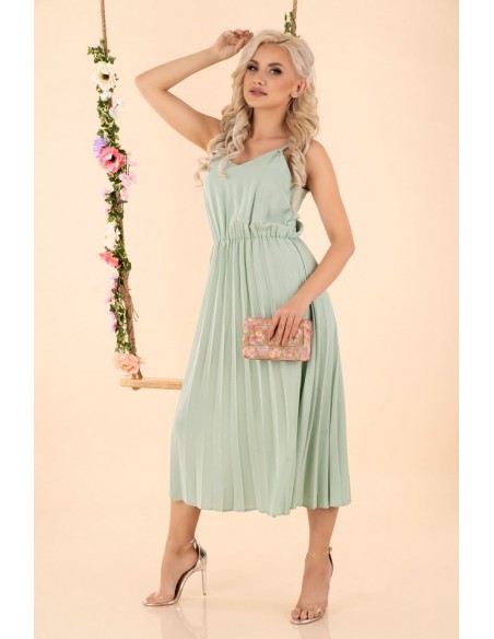 Errigam dress women's midi na thin straps mint, Merribel d56