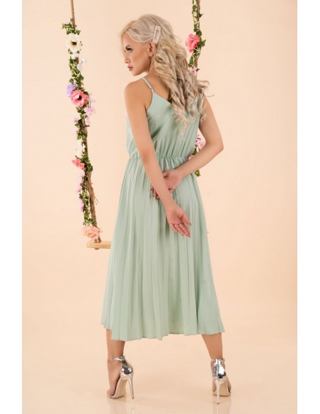 Errigam dress women's midi na thin straps mint, Merribel d56