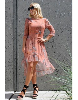 Evere dress women's asymetryczna ceglasta with kwiatowym... 2