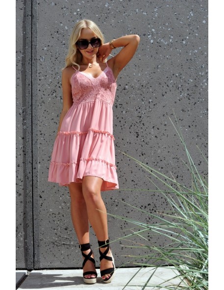 Satrian dress women's na thin straps powder...