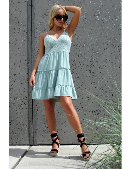 Satrian dress women's na thin straps mint,...