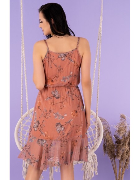 Arme dress women's midi na thin straps ceglasta, Merribel d93