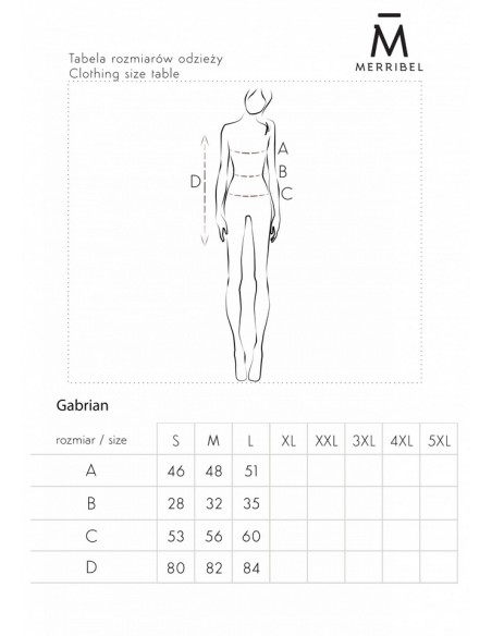 Gabrian sukienka damska w kwiatowy wzór ozdobne rękawy, Merribel d97