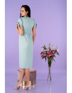 Birgia dress women's midi with slit mint, Merribel d145 2