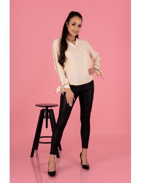 Ormin blouse women's with ozdobnymi długimi rękawami ecru, Merribel b50