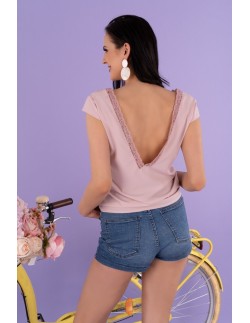 Mene blouse women's with short sleeve powdery, Merribel b48 2