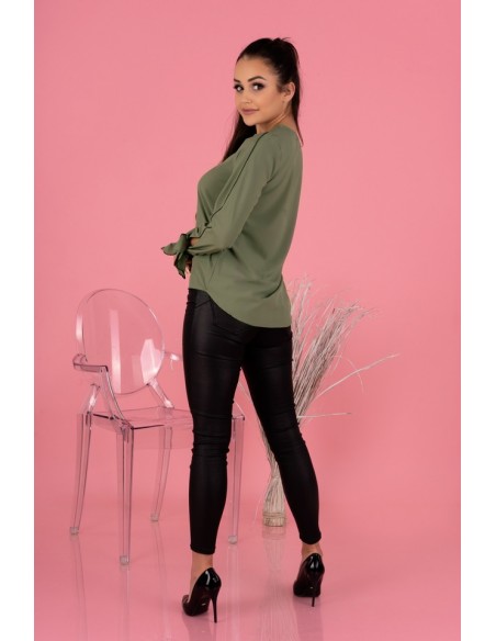 Ormin blouse women's with ozdobnymi długimi rękawami khaki, Merribel b50