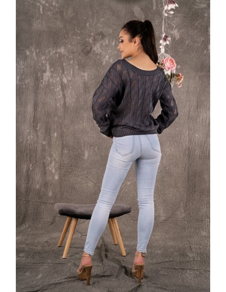 Gloris sweater ladies' with ażurowym wzorem...