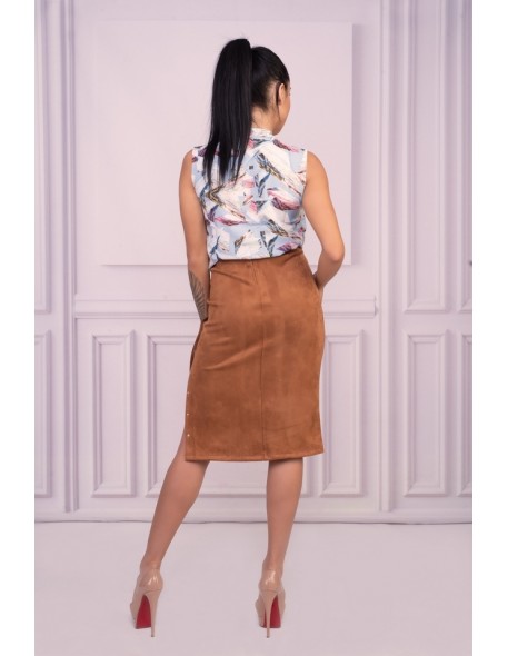Lunarin skirt women's pencil skirt with wysokim...