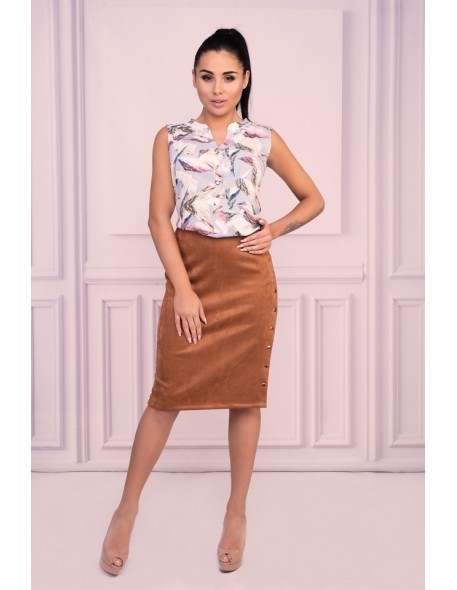 Lunarin skirt women's pencil skirt with wysokim...