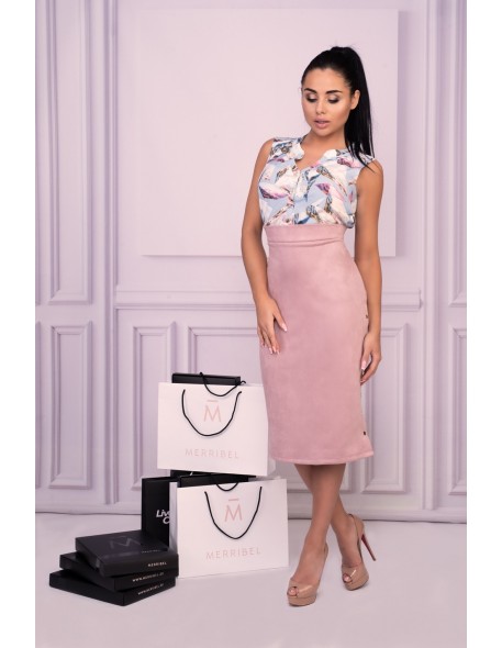 Lunarin skirt women's pencil skirt with wysokim...