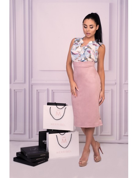 Lunarin skirt women's pencil skirt with wysokim stanem powdery, Merribel 90532