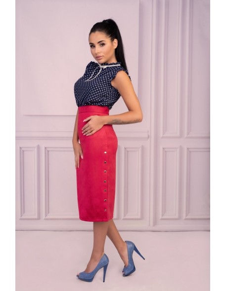 Lunarin skirt women's pencil skirt with wysokim...