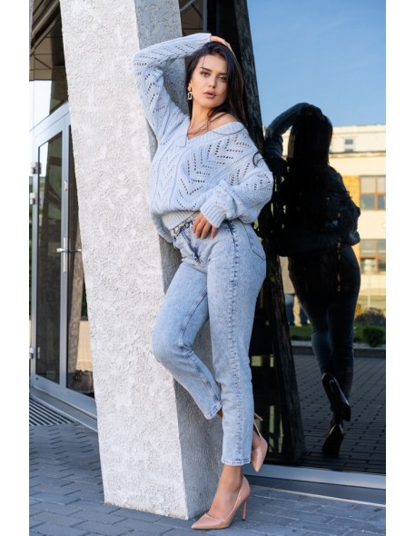 Manesa sweater ladies' with ażurowym wzorem...