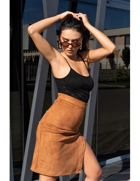 Minalla skirt women's with wysokim stanem camel, Merribel 70532